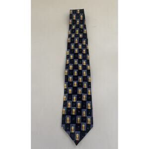 Villa Bolgheri Mens Silk Tie Vintage Made in Italy Necktie Retro